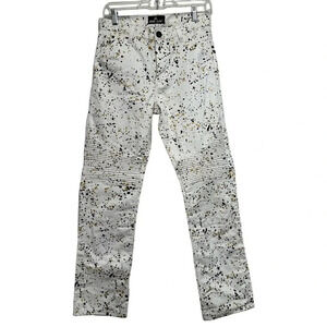 Red Ape boys youth paint splatter jeans. Size 18.